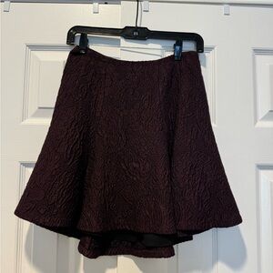Plum Alice & Olivia textured skirt